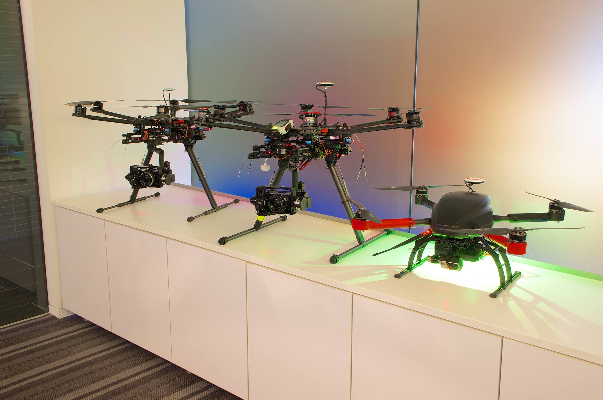Aerial Photography drones in the office